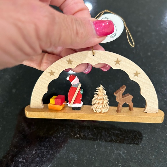 German Arch Xmas Santa Ornament - Picture 2 of 5